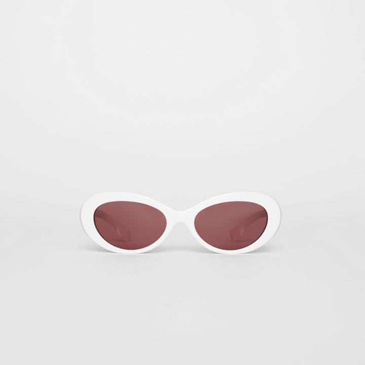 Burberry Burberry Cat-eye Frame Sunglasses, White