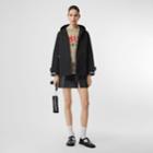 Burberry Burberry Logo Detail Shape-memory Taffeta Hooded Jacket, Size: 12, Black