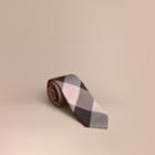 Burberry Burberry Modern Cut Check Silk Tie, Pink