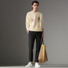 Burberry Burberry Portrait And Logo Print Cotton Sweatshirt, Yellow