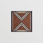 Burberry Burberry Chevron Check Print Cotton Large Square Scarf
