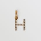 Burberry Burberry Crystal 'h' Alphabet Charm, Yellow
