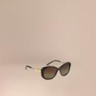 Burberry Burberry Gabardine Lace Collection Square Frame Sunglasses, Brown