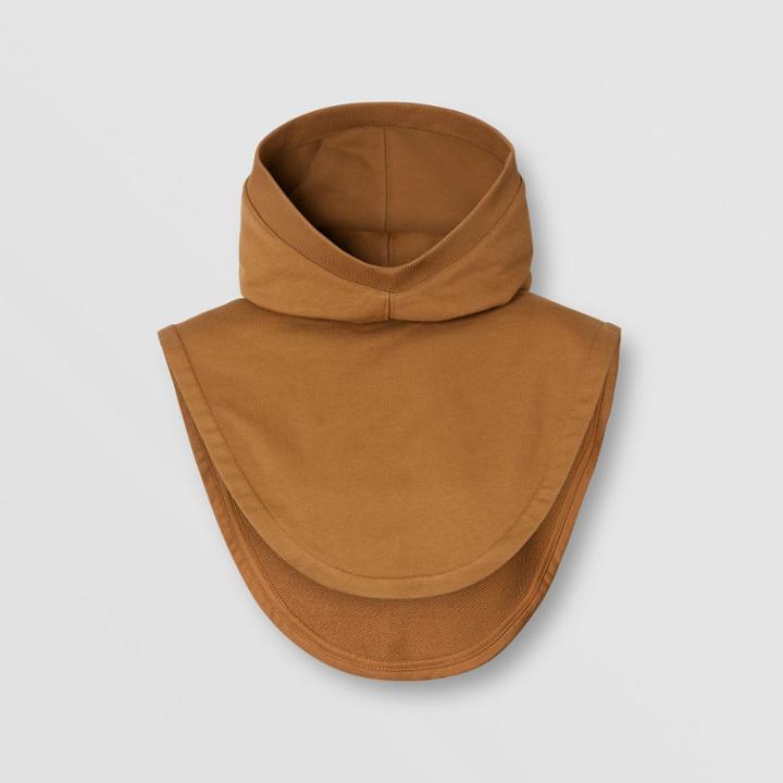 Burberry Burberry Logo Appliqu Cotton Hood, Size: Os, Brown