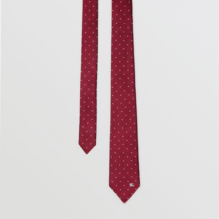 Burberry Burberry Modern Cut Pin Dot Silk Tie, Pink