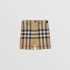 Burberry Burberry Childrens Check Stretch Cotton Tailored Shorts, Size: 14y