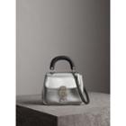 Burberry Burberry The Small Dk88 Top Handle Bag In Metallic Leather