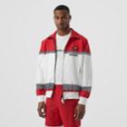 Burberry Burberry Logo Graphic Striped Nylon Track Top, Red