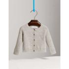 Burberry Burberry Textured Knit Cashmere Cardigan, Size: 2y, Grey