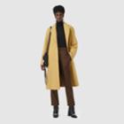 Burberry Burberry Wool Blend Tailored Coat, Size: 02, Yellow