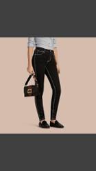Burberry Skinny Fit Stretch Jeans With Contrast Topstitching