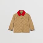 Burberry Burberry Childrens Corduroy Collar Diamond Quilted Jacket, Size: 10y