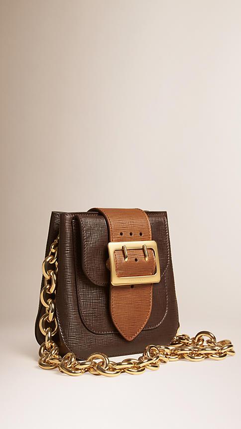 Burberry The Small Belt Bag -square In Textured Leather