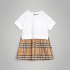 Burberry Burberry Childrens Vintage Check Cotton Dress With Bloomers, Size: 12m, White