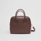 Burberry Burberry Medium Leather And Suede Cube Bag, Brown