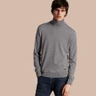 Burberry Burberry Merino Wool Roll-neck Sweater, Size: Xl, Grey