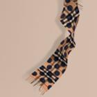 Burberry Burberry The Mini Classic Check Cashmere Scarf With Spots, Size: Os, Blue