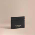 Burberry Burberry Trench Leather Card Case, Black