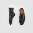 Burberry Burberry Toe Cap Detail Studded Leather Oxford Brogues, Size: 41, Black