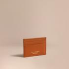 Burberry Burberry Trench Leather Card Case, Brown