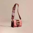 Burberry Burberry The Small Buckle Bag In Alligator And Leather, Pink