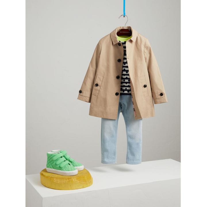 Burberry Burberry Mercerised Cotton Car Coat, Size: 10y