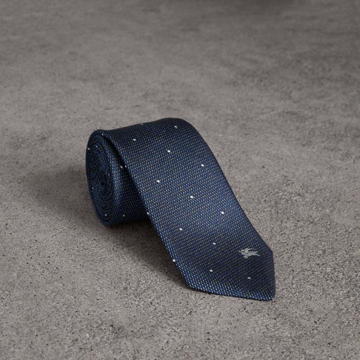 Burberry Burberry Modern Cut Pin Dot Silk Tie, Blue