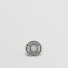 Burberry Burberry Logo Graphic Palladium-plated Signet Ring