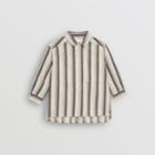 Burberry Burberry Childrens Striped Cotton Wool Shirt, Size: 4y, Grey