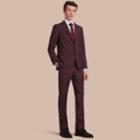 Burberry Burberry Slim Fit Wool Mohair Suit, Size: 54r, Red