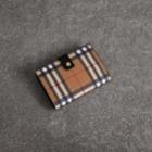 Burberry Burberry Vintage Check And Leather Folding Wallet