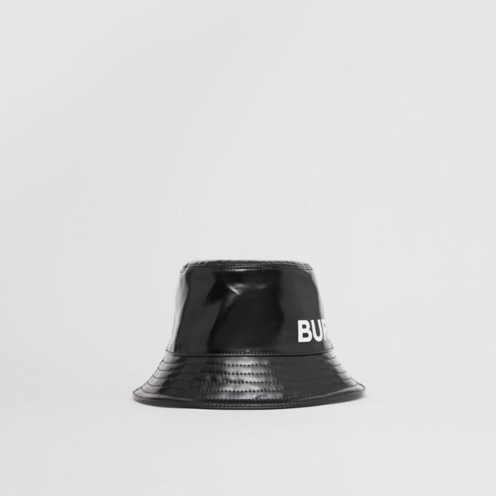 Burberry Burberry Childrens Logo Print Coated Cotton Bucket Hat, Size: 8y-12y