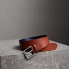 Burberry Burberry Grainy Leather Belt, Size: 100, Beige