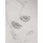 Burberry Burberry Crystal Half-daisy Stud Earrings, White