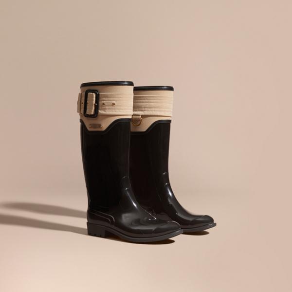 Burberry Trench Belt Detail Rain Boots