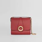 Burberry Burberry The Leather Grommet Detail Crossbody Bag, Red