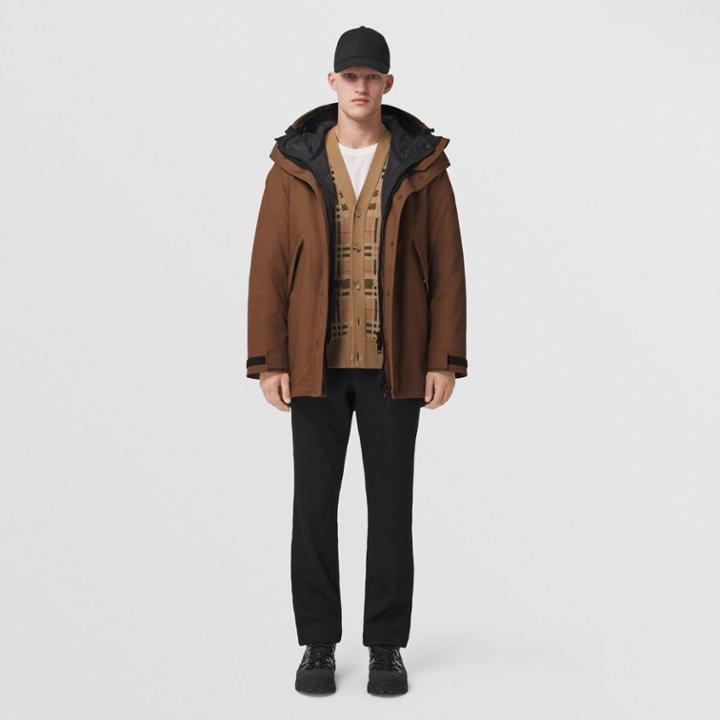 Burberry Burberry Cotton Gabardine Parka With Detachable Warmer