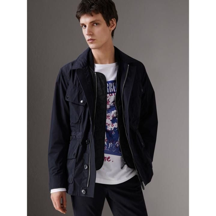 Burberry Burberry Shape-memory Taffeta Field Jacket With Warmer, Size: 46