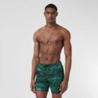 Burberry Burberry Sea Print Drawcord Swim Shorts, Green