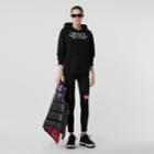 Burberry Burberry Location Print Cotton Oversized Hoodie, Black