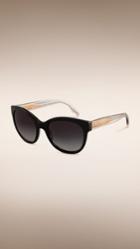 Burberry Burberry Trench Collection Cat-eye Sunglasses, Black