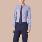 Burberry Burberry Modern Fit Gingham Cotton Poplin Shirt, Size: 17, Blue