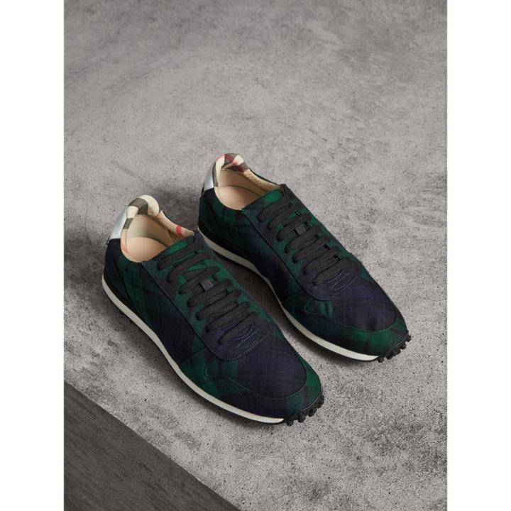Burberry Burberry Tartan Wool Trainers, Size: 43