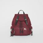 Burberry Burberry The Small Crossbody Rucksack In Puffer Nylon, Red