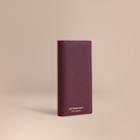 Burberry Burberry Trench Leather Continental Wallet, Purple