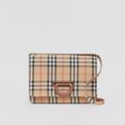 Burberry Burberry The Medium Vintage Check D-ring Bag, Beige