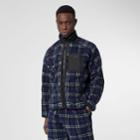 Burberry Burberry Vintage Check Faux Shearling Jacket, Blue