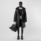 Burberry Burberry Lambskin Down-filled Oversized Trench Coat, Size: 04, Black
