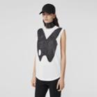 Burberry Burberry Sleeveless Abstract Print Cotton Top, Size: M