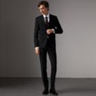 Burberry Burberry Slim Fit Wool Trousers, Size: 38, Black